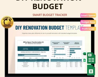 DIY Renovation Budget Vorlage: Excel & Google Sheets