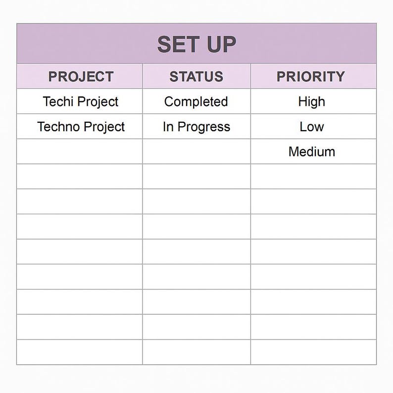 Project Name Sheet Project Tracker Template Excel & Google Sheets | Task Management ...