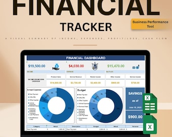 Financial Tracker Dashboard: Excel & Google Sheets Budget Template