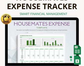 Seguimiento de gastos de compañeros de piso en Excel y Hojas de cálculo de Google: Divide facturas, controla costes y presupuestos compartidos.