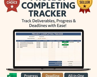 Projektavslutsspårning Excel och Google Sheets | Projektledning, uppgifter och medarbetarplanerare