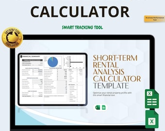 Calculator voor analyse van kortetermijnverhuur Excel en Google Spreadsheets: stop met het raden van je Airbnb-winst