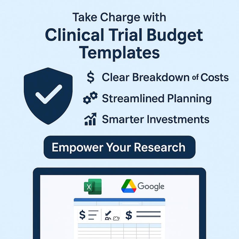 Clinical Trial Budget Template Excel & Google Sheets Research Finance