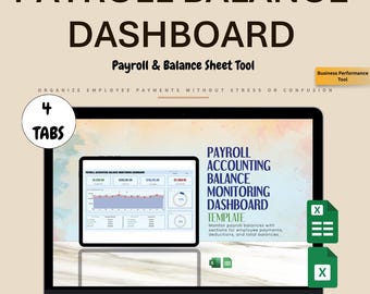 Payroll Accounting Dashboard: Excel & Google Sheets Template