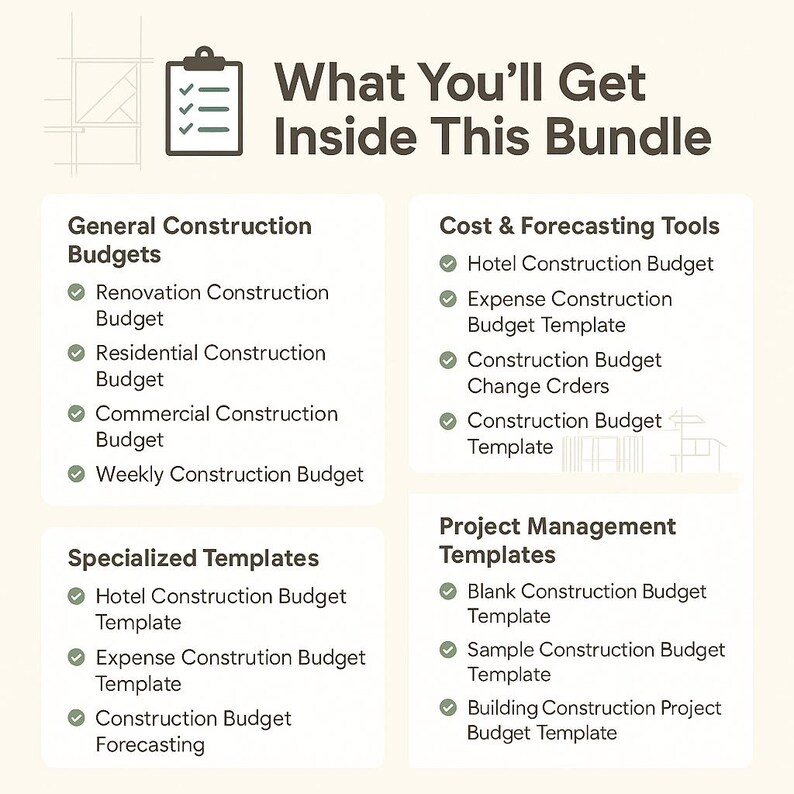 25+ Construction Budget Template Bundle: Simplify Projects, Manage ...