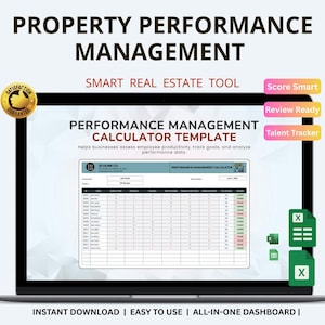 Performance Management Calculator Excel & Google Sheets: Measure Employee Performance and Productivity