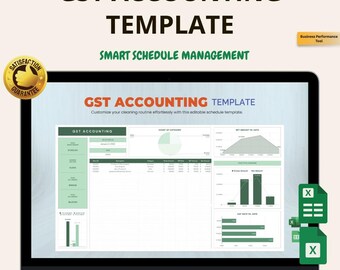 GST Accounting Template Excel & Google Sheets: Track Sales, Taxes and Profits Easily