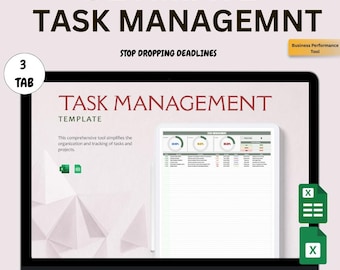 Plantilla de gestión de tareas: Excel y Hojas de cálculo de Google, seguimiento de empleados