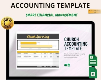 Church Accounting Template Excel and Google Sheets: Track Donations, Expenses & Finances Easily