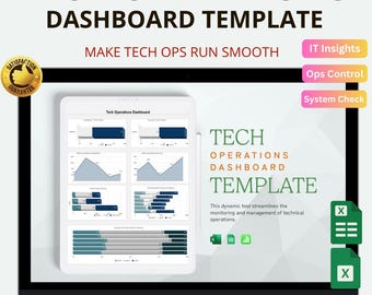 Tech Operations Dashboard Excel en Google Spreadsheets: houd IT-statistieken bij en stroomlijn processen