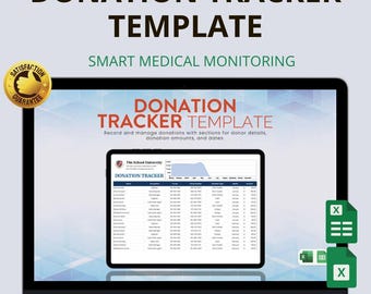 Donation Tracker Template Excel & Google Sheets: Track Donors, Fundraising and Contributions