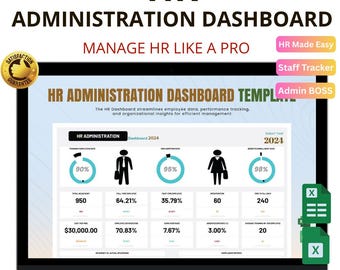Panel de administración de RR. HH. en Excel y Hojas de cálculo de Google: Realice un seguimiento de los empleados y simplifique las tareas de RR. HH.