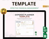 Expense Planner Template Excel & Google Sheets: Organize Budgets, Spending and Personal Finances
