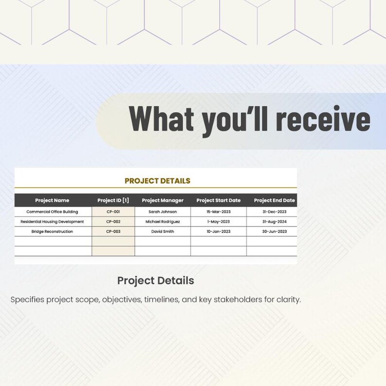 Project Name Sheet Construction Accounting Template Excel & Google Sheets: Track Project ...