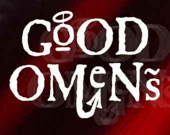 Good Omens Logo Vinyl Sticker Decal