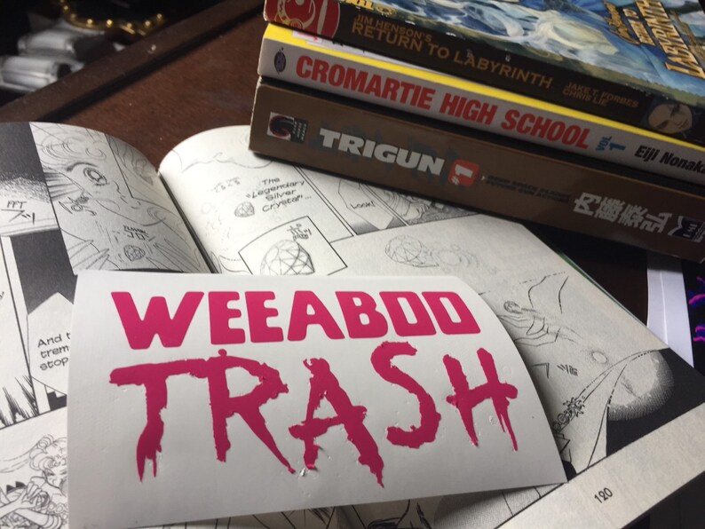 Weeaboo Trash Vinyl Sticker Decal Etsy