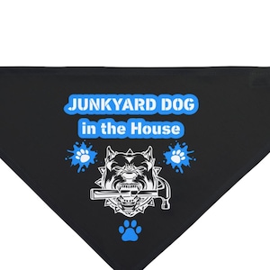 JUNKYARD DOG Pet Bandana - Fun Dog Accessories, Stylish Dog Apparel, Pet Fashion for Dog Lovers, Unique Dog Gifts, Dog Birthday Celebration