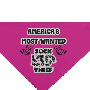 America&#39;s Most Wanted Pet Bandana | Cute Dog Accessory, Pet Fashion, Gift for Pet Lovers, Fun Outdoor Wear, Playful Bandana