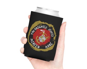 Marine Corps Humorous Design Can Cooler | Marine Emblem Koozie