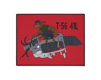Alfombrilla Bulldog con motor T-56 – Arte Militar, MCAS El Toro