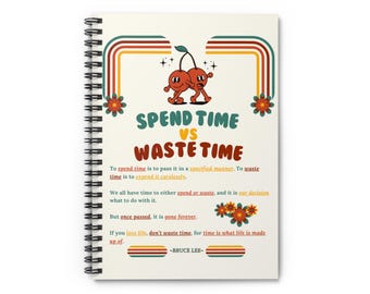 Vintage Spiral Notebook: Motivational Quote Journal for Creative Souls