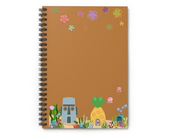Playful Under the Sea Spiral Notebook – Ruled Line, 6" x 8"