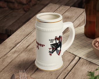 Hamilton Standard 54H60 Propeller Work Center 450 Beer Stein Mug