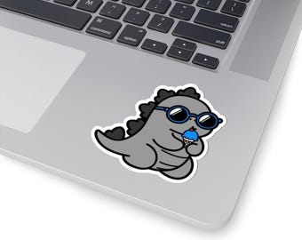 Ice Cream Dinosaur Sticker | Kaiju Art, Laptop Decal