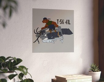 T-56 Engine & Bulldog - 41L Shop_MCAS El Toro Memory Matte Poster