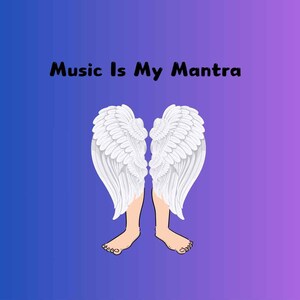 La musica è il mio mantra, adesivo lucido 2x3,5"