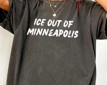 ICE Out of Minneapolis Shirt, Anti ICE Protest Comfort Colors Tee, Abolish ICE, Alex Pretti Shirt, Independent Investigation