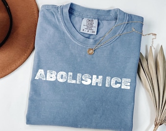 Abolish ICE Shirt, Human Rights Protest Comfort Colors Tee, Alex Pretti, Activism Shirt, Minneapolis Shooting Inspired