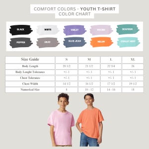Custom Mom And Children Shirt, Comfort Colors® Personalized Mother Daughter Shirt, Pinky Promise Shirt, Mom Gift Shirt, Family Love Shirt image 9