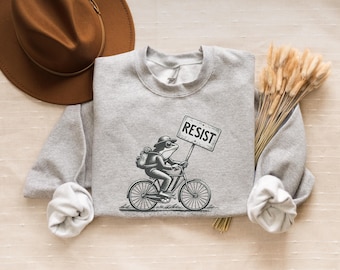 Portland Frog Resist Sweatshirt, Due Prozess Hoodie, Anti Maga Shirt, Frosch Protest Shirt, Anti Trump T-Shirt, Frosch Widerstand Rundhalsausschnitt, Don't Obey