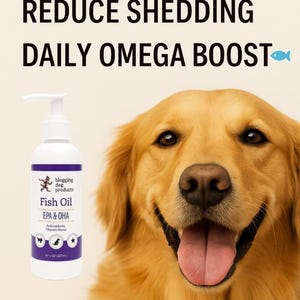 Fish Oil for Dogs and Cats - Omega 3 Supplement for Itchy Skin, Shedding and Coat Health - USA Made