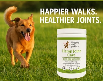 Hemp Joint Care Soft Chews for Dogs: Beef Flavor, Glucosamine, MSM
