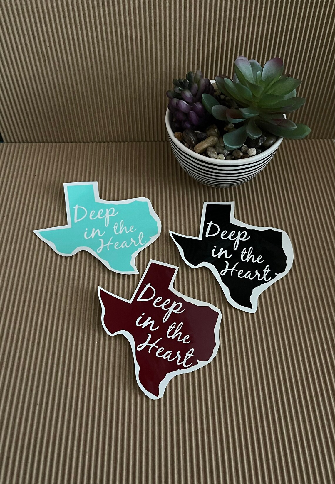 Deep in the Heart of Texas Vinyl Decal - Etsy