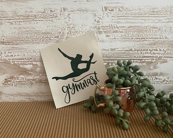 Gymnast vinyl decal