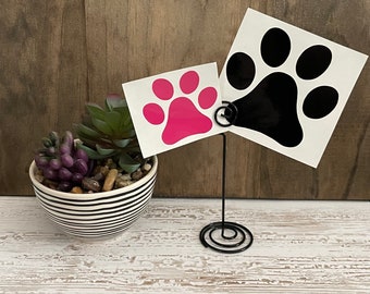 Paw print vinyl decal