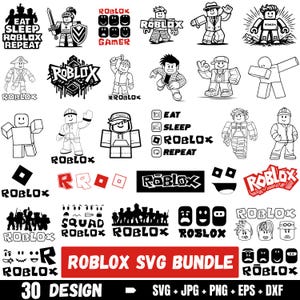 Roblox svg Bundle, Videospiel SVG, Roboter svg, Gaming Clipart, Roblox Boy, Roblox Schriftart, Spielcharakter, Cricuit Cut Dateien, digitaler Download
