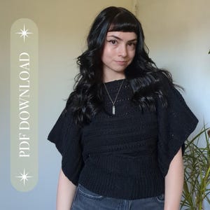 Dahlia Top Crochet Pattern PDF Digital Download Made to Measure Intermediate/Adventurous Beginner Tutorial