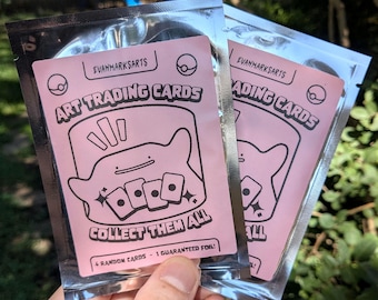 Original Booster Pack - Set 2 - Fyra stycken anpassade konstsamlarkort med holografisk design! PKM