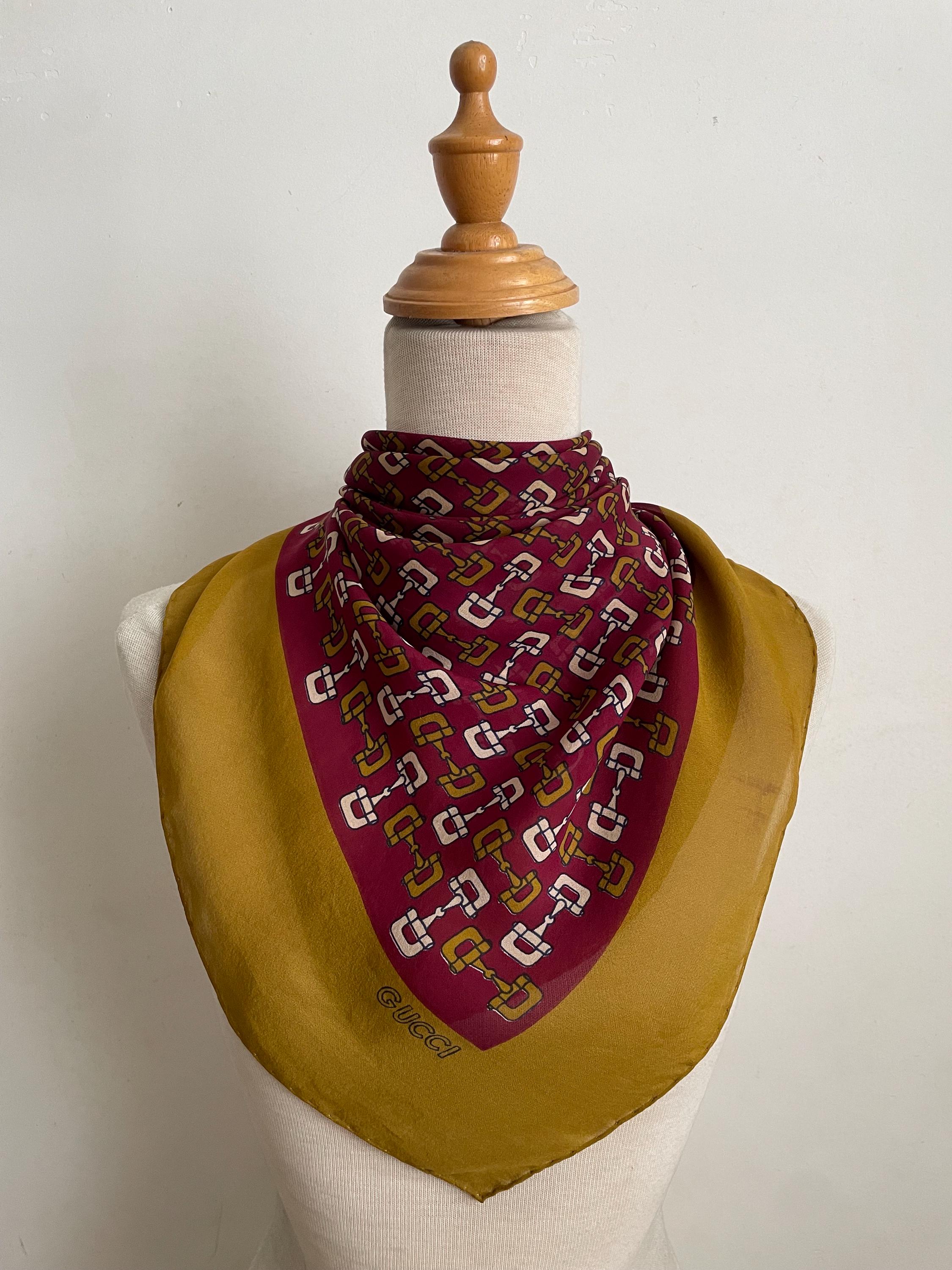 Vintage Gucci Scarf - Etsy