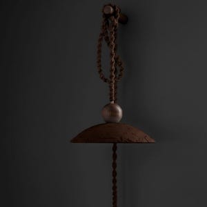 Plug in  Wall Sconce: Macrame Cord Pendant | Rustic Boho Lighting