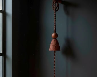Unique Plug in  Terracotta Wall Scone: Macrame Cord Pendant | Rustic Boho Lighting