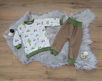 Long-sleeved shirt and trousers size 68