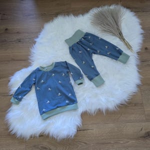 Long-sleeved shirt and trousers size 74