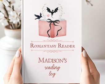 Journal de lecture romantique, cadeau club de lecture, journal personnalisé, cadeau livresque, journal de lecture personnalisé, journal de lecture de critique de livre, suiveur de livre