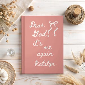 Dear God Personalized Prayer Journal, Custom Prayer Notebook, Christian Gift Journal, Prayer Diary, Gift for Women, Teen Gift, Faith Journal