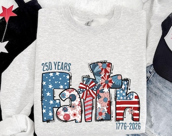 Sudadera con el 250.º aniversario de Christian USA, Fe y libertad de 1776 a 2026, con versículo bíblico patriótico, suéter con Dios bendiga a Estados Unidos